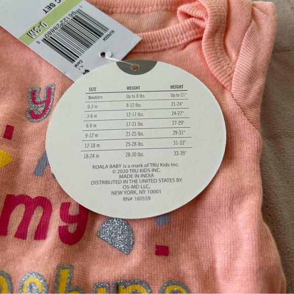 🎉HP🎊🆕Koalababy Size 0-3 Months Matching Sets - Picture 9 of 10